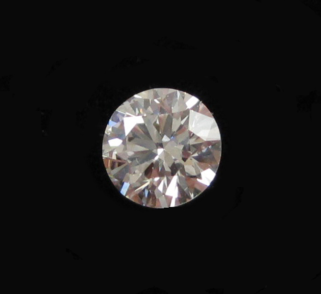 Appraisal: UNSET ROUND BRILLIANT-CUT DIAMOND with diamond certificate from International Gemological