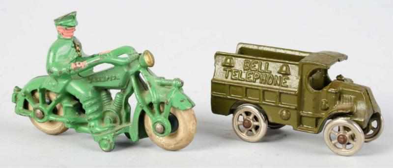 Appraisal: Lot of Cast Iron Vehicle Toys American Includes one Champion