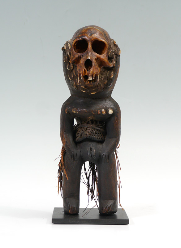 Appraisal: CARVED AFRICAN MONKEY FETISH FROM CAMEROON Used by the village