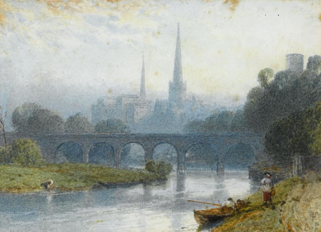 Appraisal: MYLES BIRKET FOSTER RWS - SHREWSBURY signed with monogram and