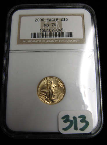 Appraisal: AMERICAN EAGLE GOLD BULLION COIN denomination oz fine gold NGC