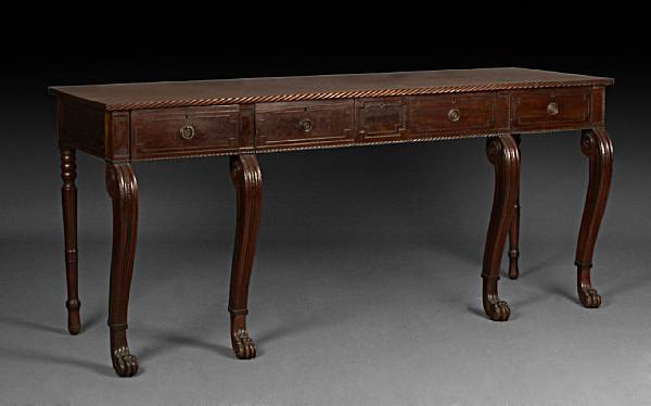 Appraisal: A Regency mahogany serving table first quarter th century The