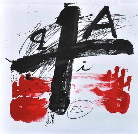 Appraisal: ANTONI TAPIES SPANISH - Tapies lithograph x cm