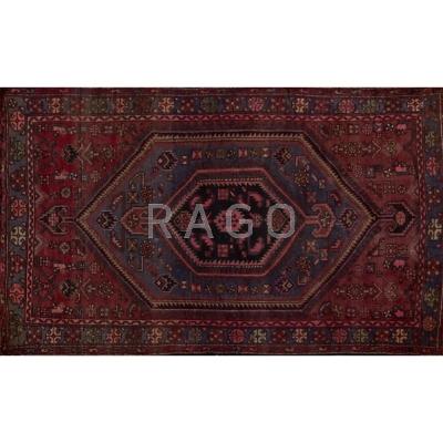 Appraisal: ORIENTAL RUGS Two hand-tied wool rugs with geometric design th