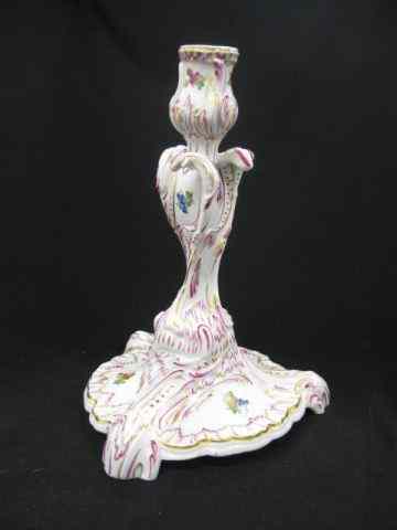 Appraisal: Herend Porcelain Candlestick or Lamp Base burgundy gold with floral