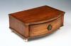 Appraisal: SHAVING BOX - Federal period satinwood one drawer bow front