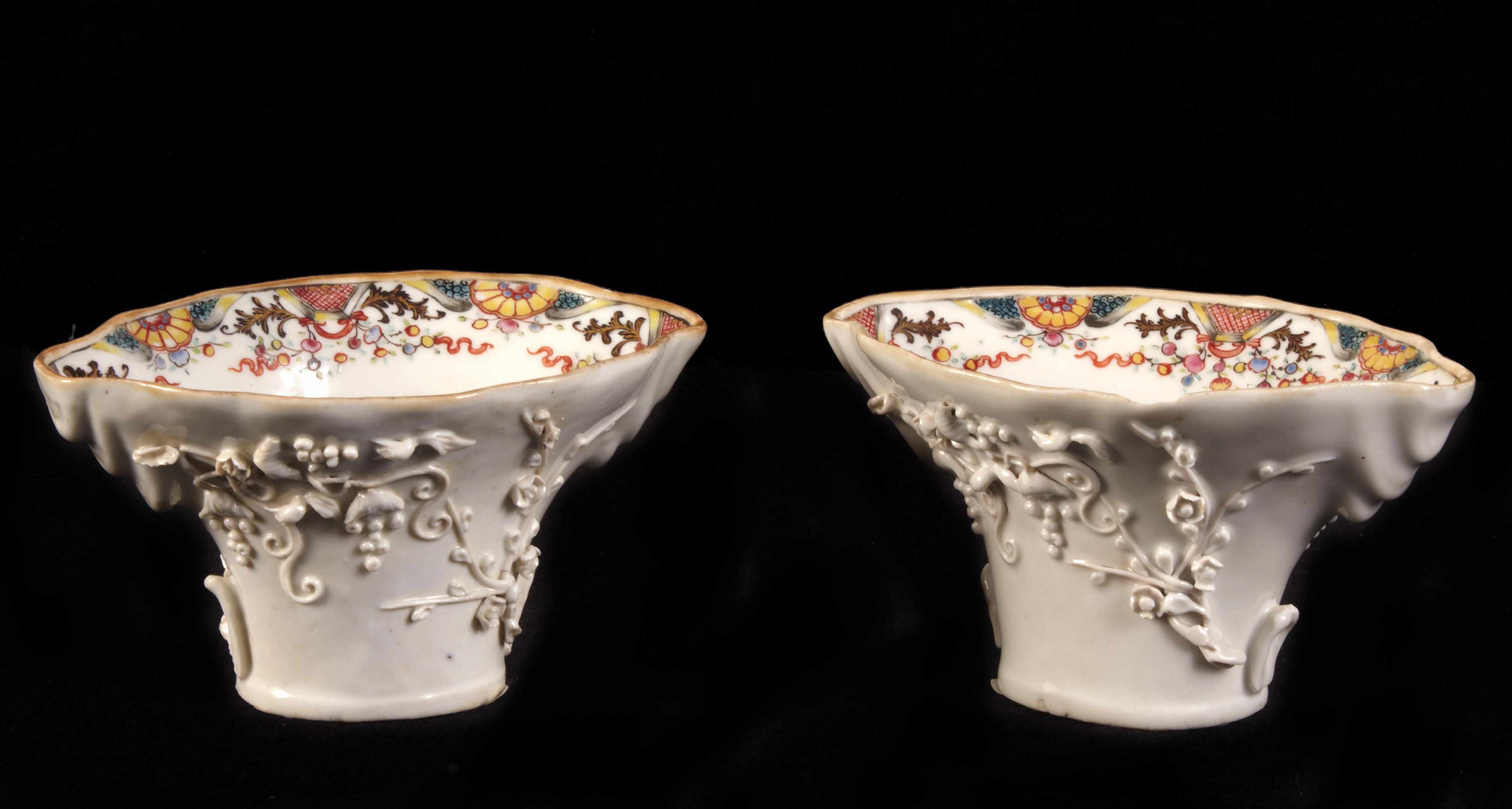 Appraisal: Property of various owners A pair of Chinese molded and