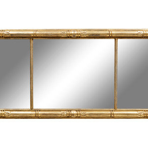 Appraisal: A Classical Giltwood Overmantel Mirror th Century Height x width