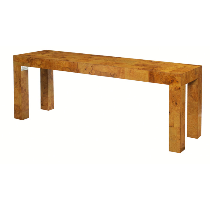 Appraisal: Paul Evans console table by Directional rectangular form over four