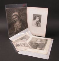 Appraisal: Five Pictures Of Women circa th Century Lot includes Etching