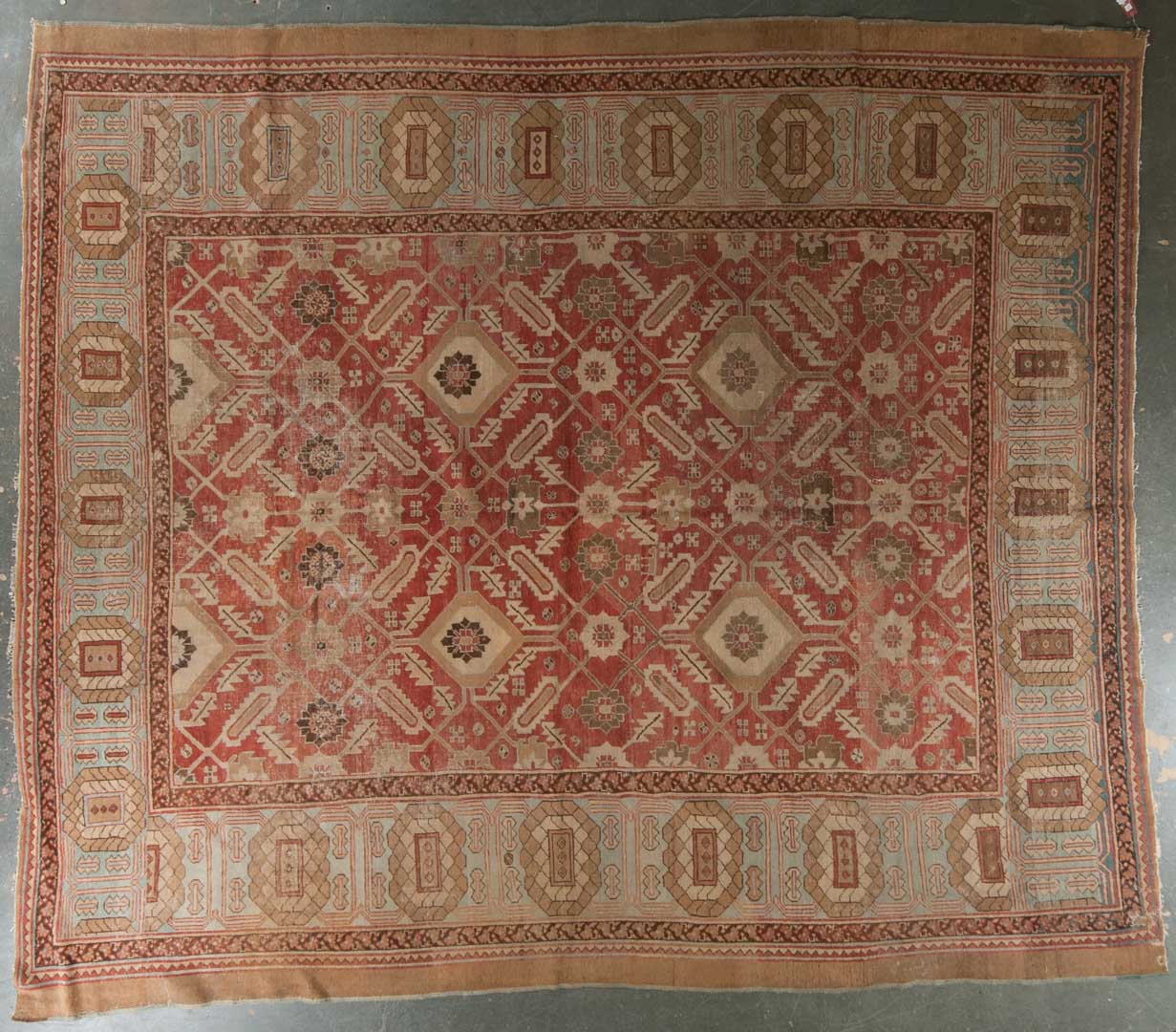 Appraisal: Antique Bakshaish carpet approx x Persia circa Condition Worn