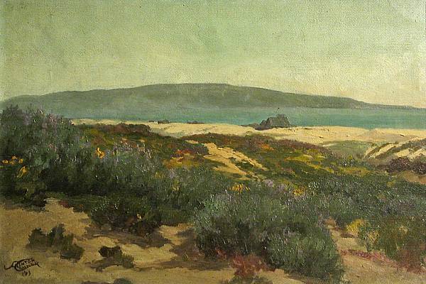 Appraisal: Albert Clinton Conner American - Lupine and sand dunes signed