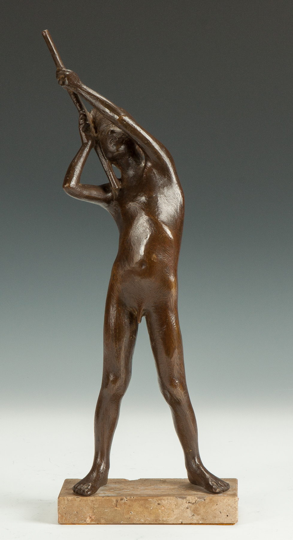 Appraisal: Robert H Cook American B Nude Boy with Rifle C