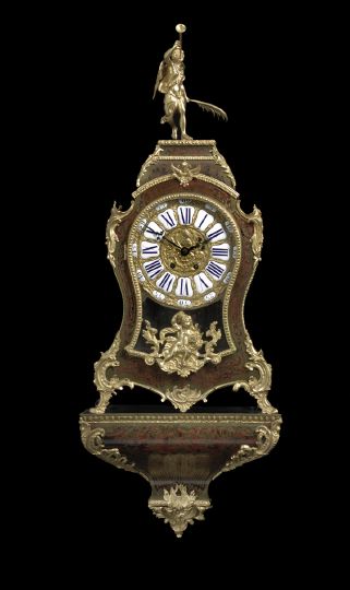 Appraisal: Attractive F and F Paris Gilt-Lacquered Brass-Mounted Crimson Boulle Cartel