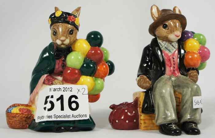 Appraisal: Royal Doulton Bunnykins Figures Balloon Man DB Limited Edition for