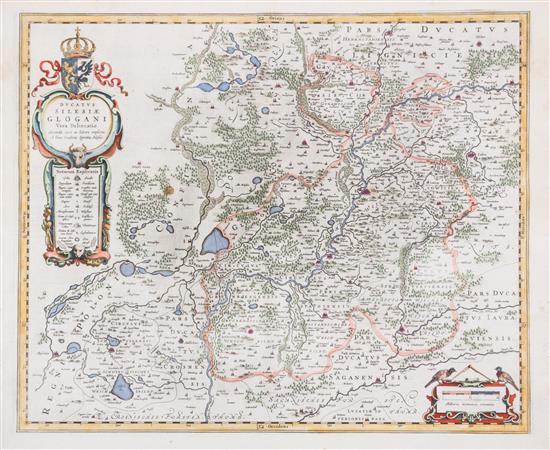 Appraisal: Sale Lot MAP BLAEU WILLEM Ducatus Silesiae Glogani Vera Delineatio