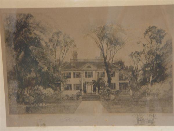 Appraisal: Robert Shaw American - b w etching Colonial Home House