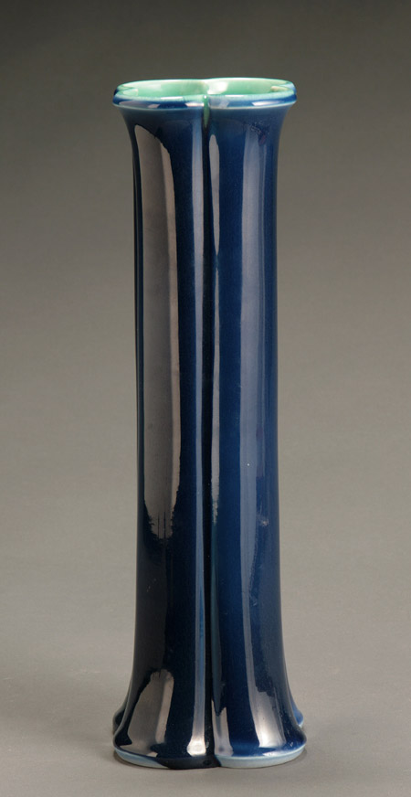 Appraisal: Rookwood High Glaze Quatrefoil Vase Dated Covered in a cobalt