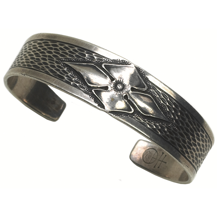 Appraisal: Roycroft bracelet sterling silver with a tooled floral motif at