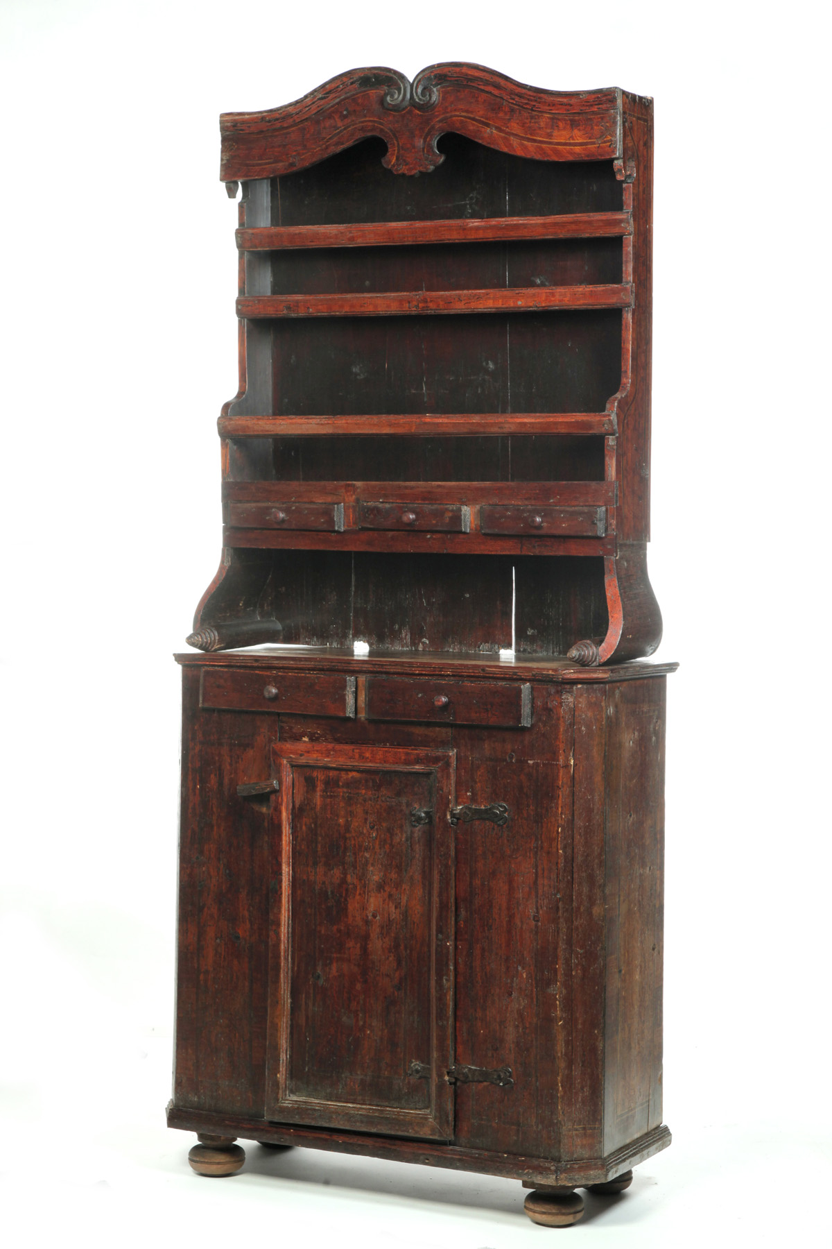 Appraisal: EUROPEAN OPEN-TOP CUBPOARD Probably Hungary late th-early th century pine