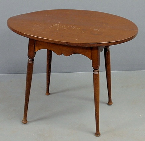 Appraisal: New England Queen Anne style maple tavern table inscribed Made