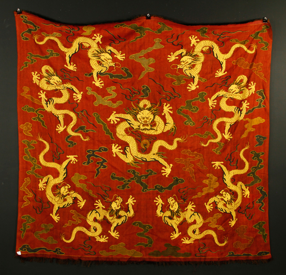 Appraisal: - Chinese Kesi Embroidery Kesi embroidery China th century red