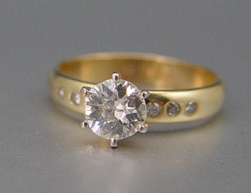 Appraisal: CT OLD MINE DIAMOND ENGAGEMENT RING OR WEDDING BAND K