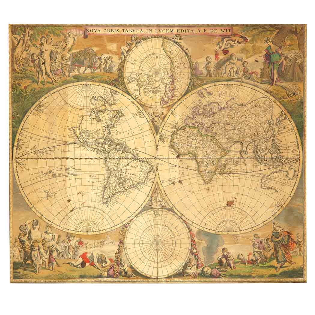 Appraisal: MAPS DE WIT FREDERICK Nova Orbis Tabula N p n