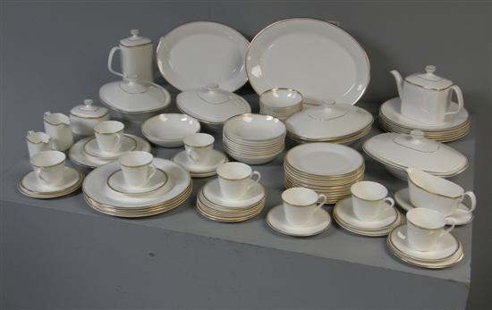 Appraisal: Royal Doulton Gold Concord pattern dinner service comprising two meat