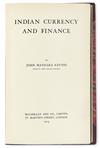 Appraisal: KEYNES JOHN MAYNARD Indian Currency and Finance Folding table viii