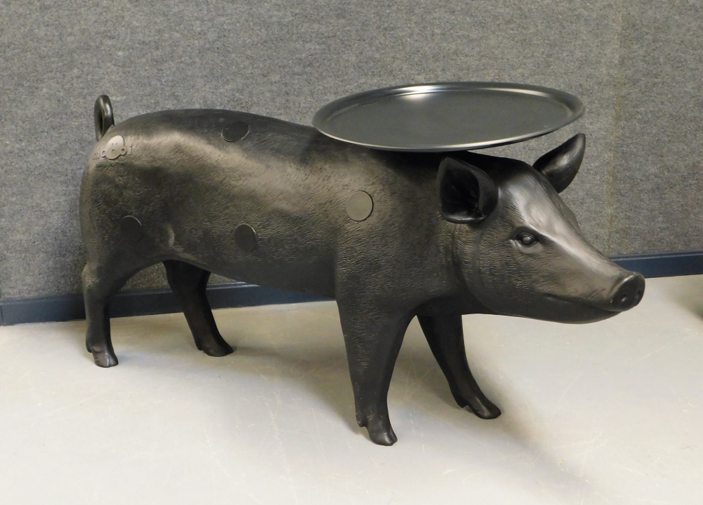 Appraisal: MOOOI BY FRONT PIG CONTEMPORARY ART SIDE TABLE Sweden ContemporaryBlack