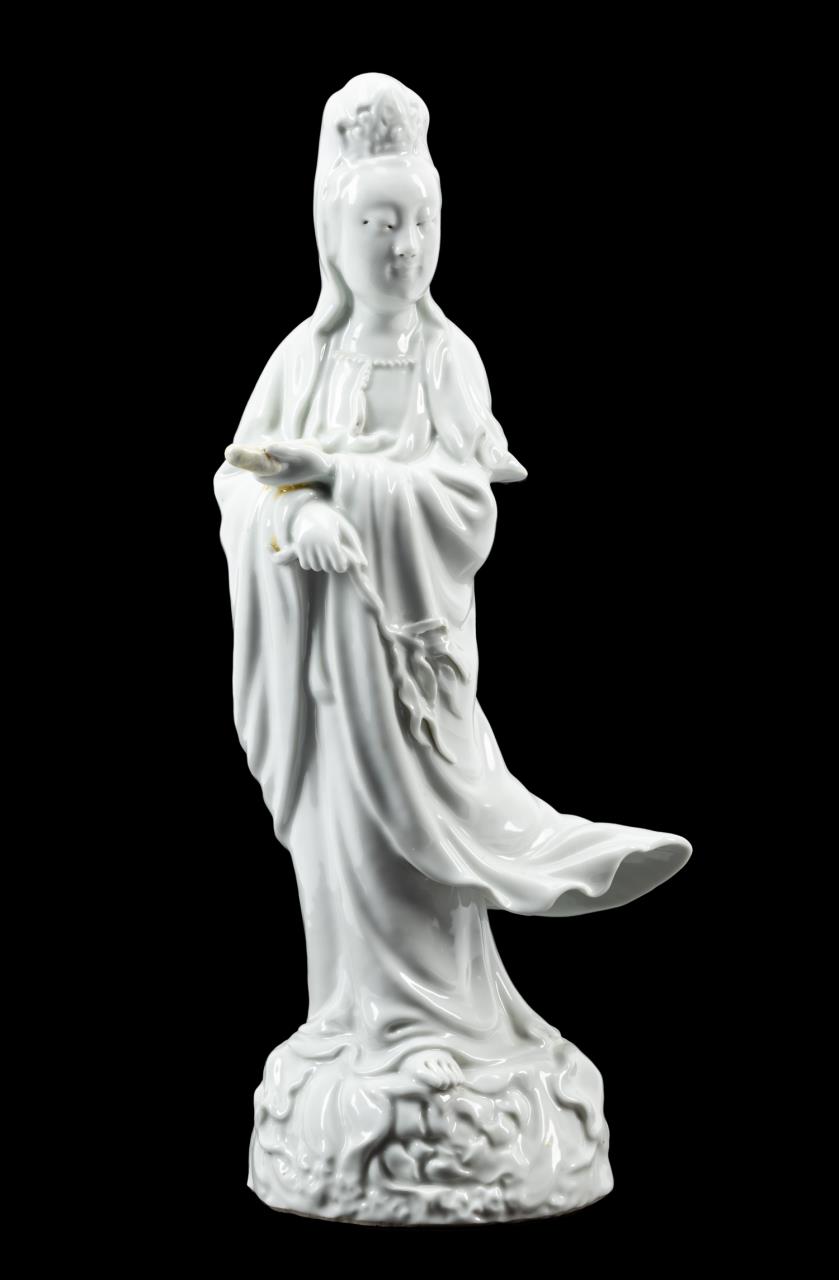 Appraisal: PORCELAIN CHINESE BLANC DE CHINE QUAN YIN Chinese Blanc de