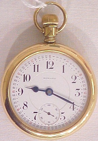 Appraisal: Howard size watch open face flip case jewel lever set