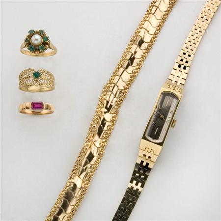 Appraisal: Assorted Group of Gold and Metal Jewelry Estimate -