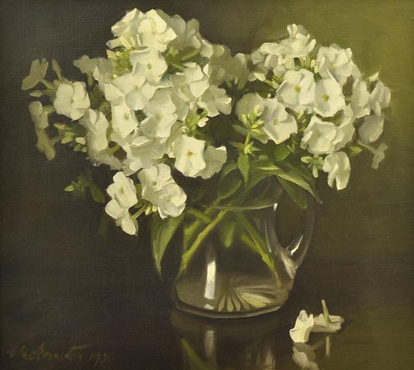 Appraisal: ERNEST BUCKMASTER - Still Life oil on canvas ERNEST BUCKMASTER