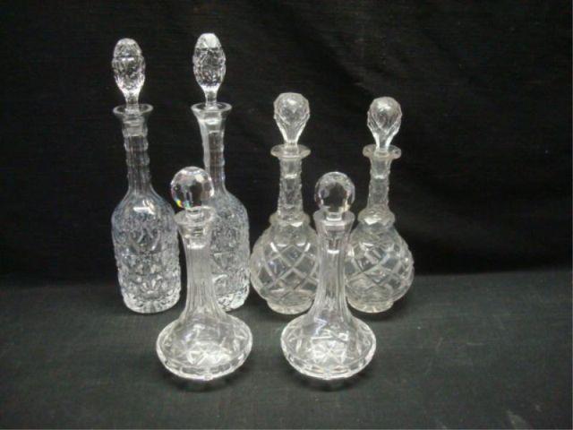 Appraisal: Cut Crystal Decanters