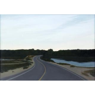 Appraisal: John Dowd American b- Oil on Canvas Road Through The