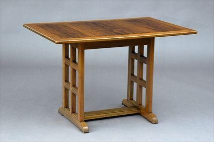 Appraisal: HEAL SON ARTS AND CRAFTS MAHOGANY AND ROSEWOOD TABLE The