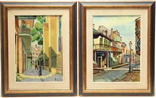 Appraisal: Harold B Kaufman American th C Two naive views of