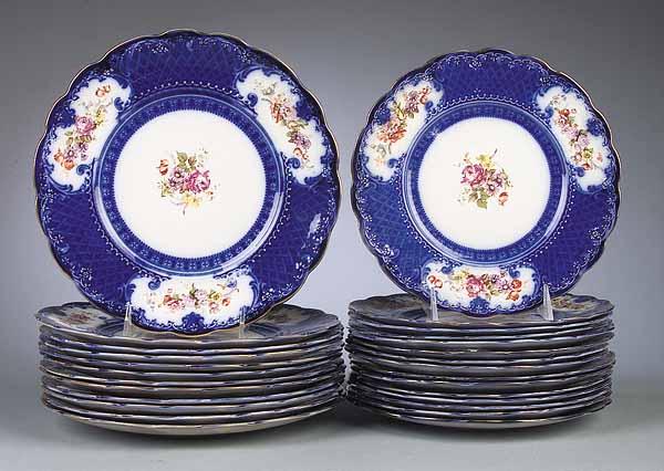 Appraisal: A Set of Twelve English Ironstone Dinner Plates c S