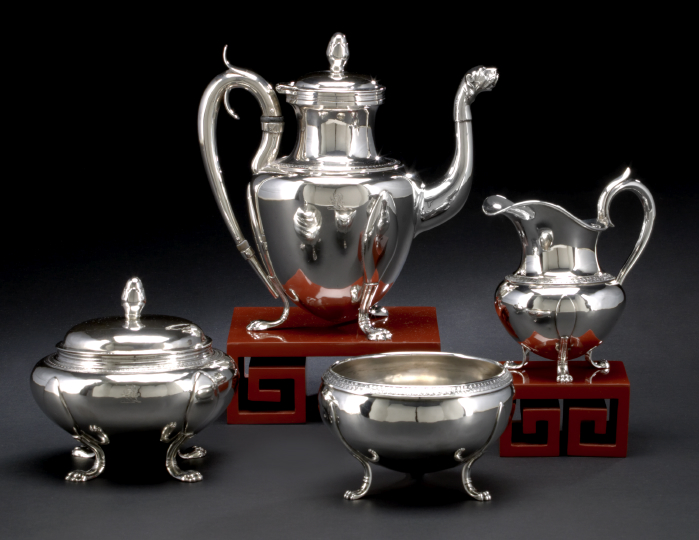 Appraisal: Four-Piece Samuel Kirk Sons Baltimore Standard Silver Tea Set third