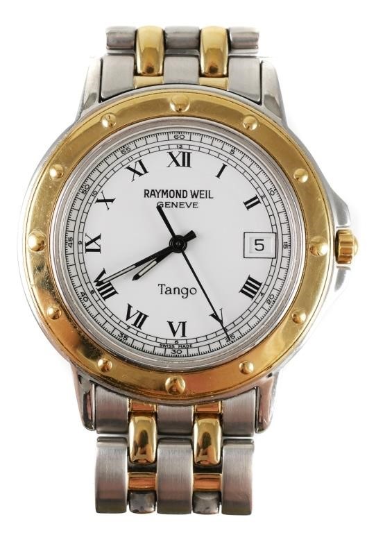 Appraisal: Classic steel and gold Raymond Weil Tango men's watch with