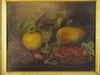 Appraisal: OOB - Victorian Still Life with fruit and glass goblet