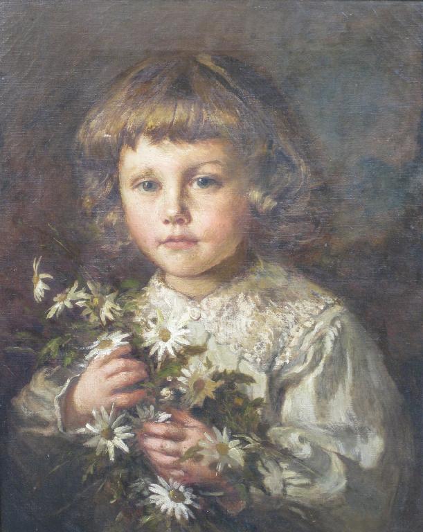 Appraisal: ENGLISH SCHOOL EARLY th CENTURY Portrait of a Child wearing