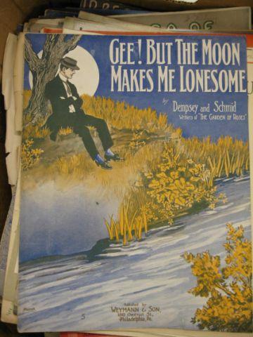 Appraisal: Lot of Old Sheet Music group assortment of early titles