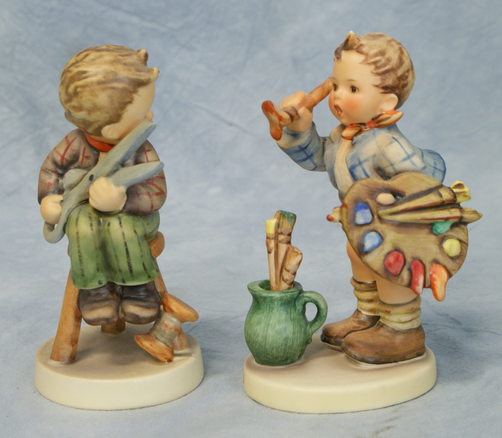 Appraisal: Goebel Hummel Figurines The Artist some crazing No TMK- Little