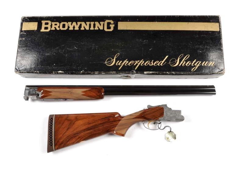 Appraisal: Belgium Browning Superposed G Shotgun Serial V This rare Browning