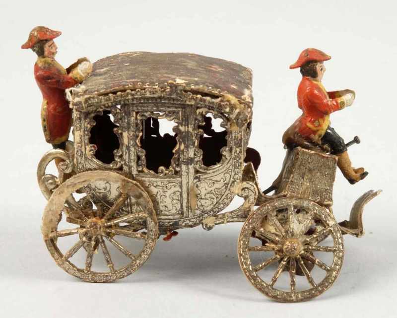 Appraisal: German Dresden Royal Coach Ornament Description Coach is detached and