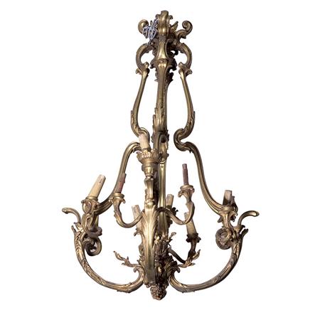 Appraisal: Louis XV Style Gilt-Metal Eleven-Light Chandelier Estimate -