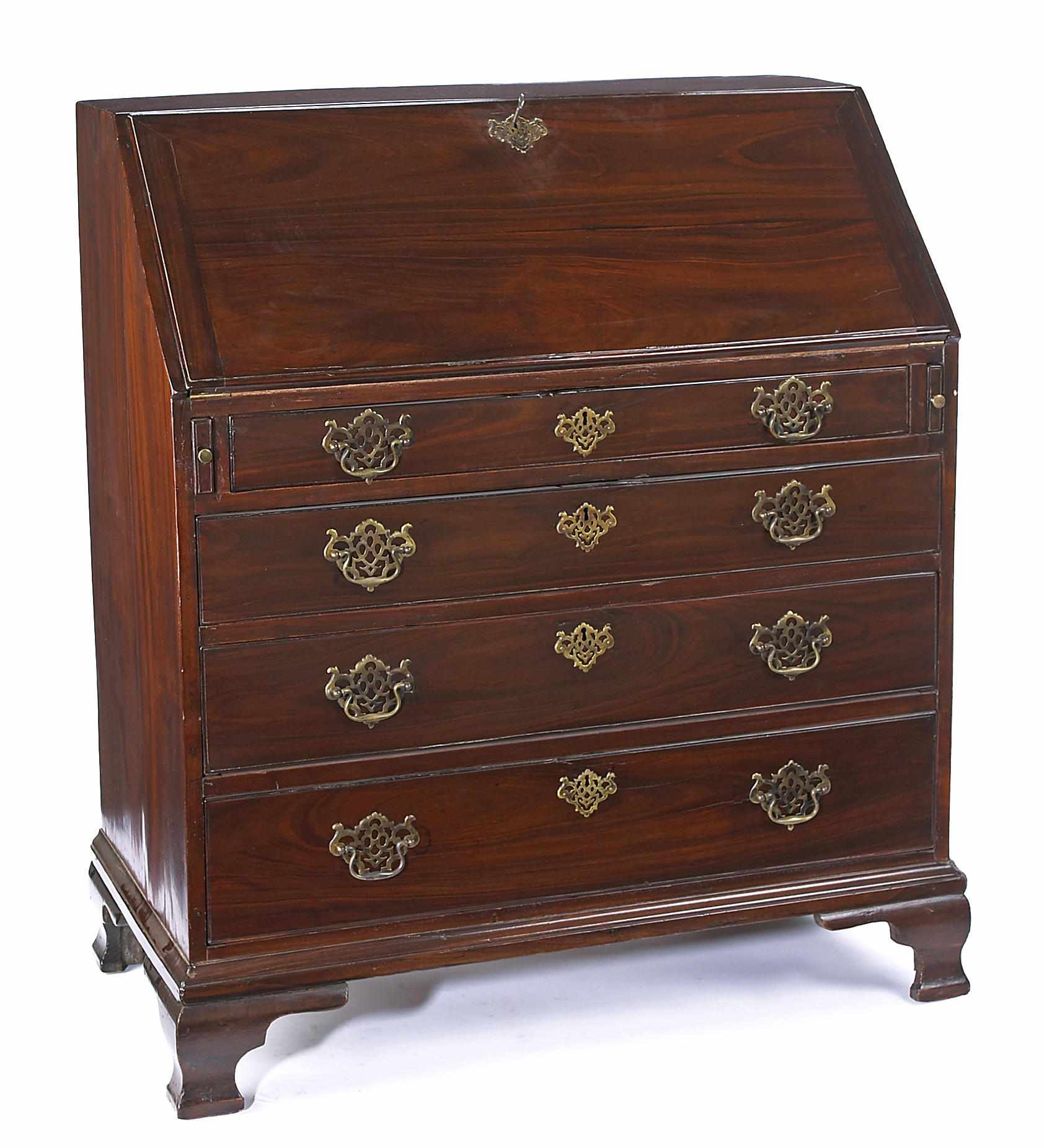 Appraisal: Property of various owners A George III padouk bureau desk